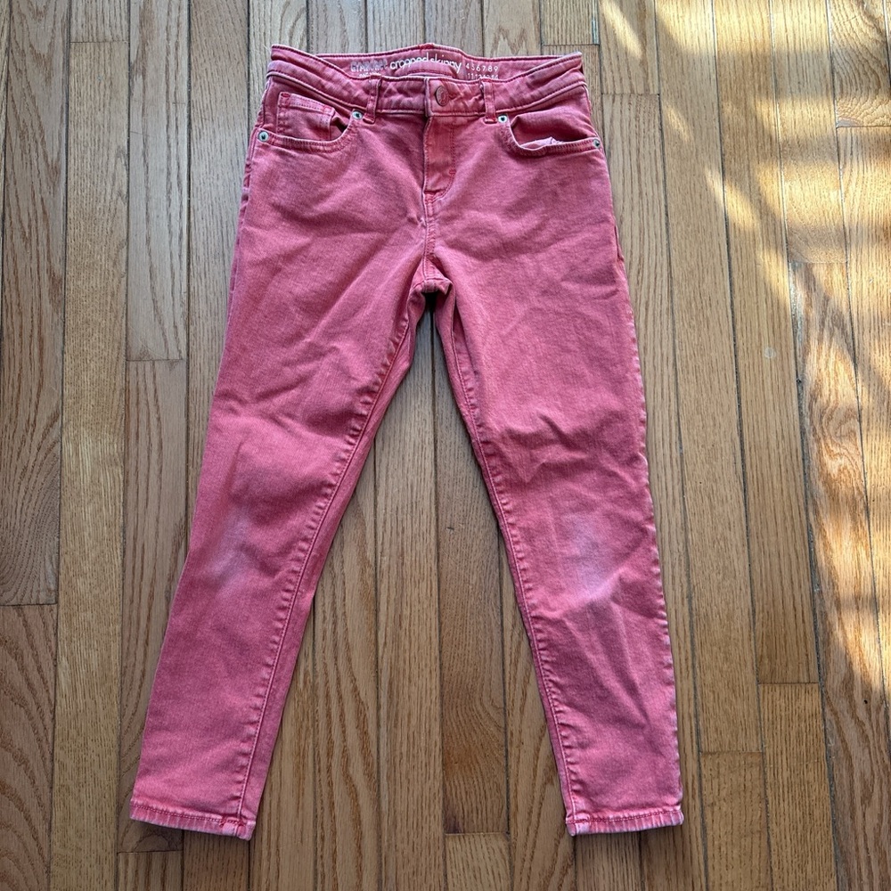 Gymboree Girls Coral Pink Stretch Denim Jeans